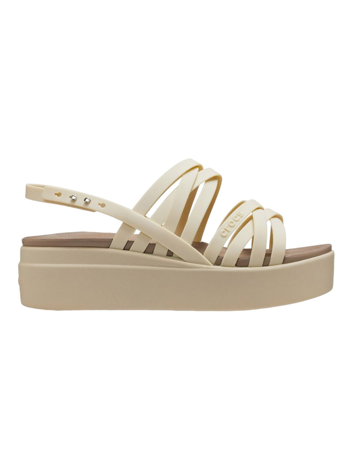 Crocs Sandalo Femme Brooklyn Strappy Low 206751 2Y2 Beige