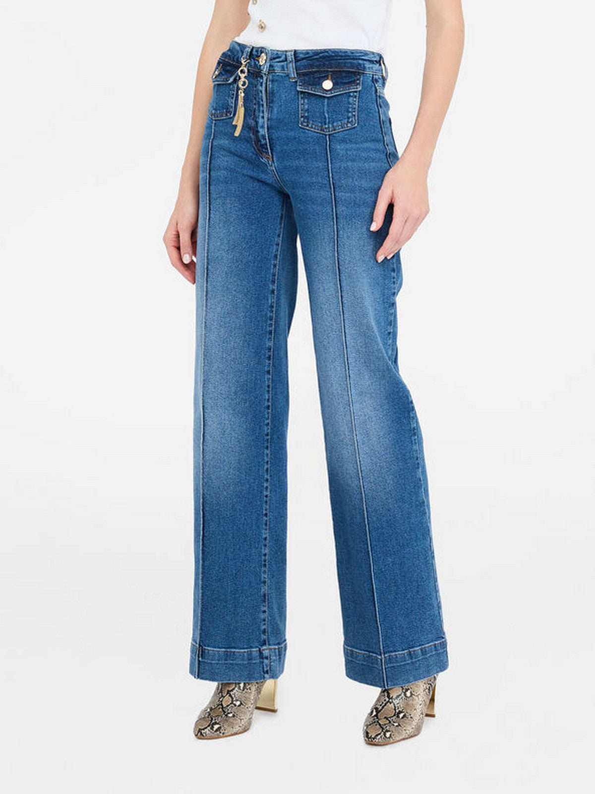 LIU JO BLACK Jeans Donna  CF5135D5027 77097 Den.Blu sand wash