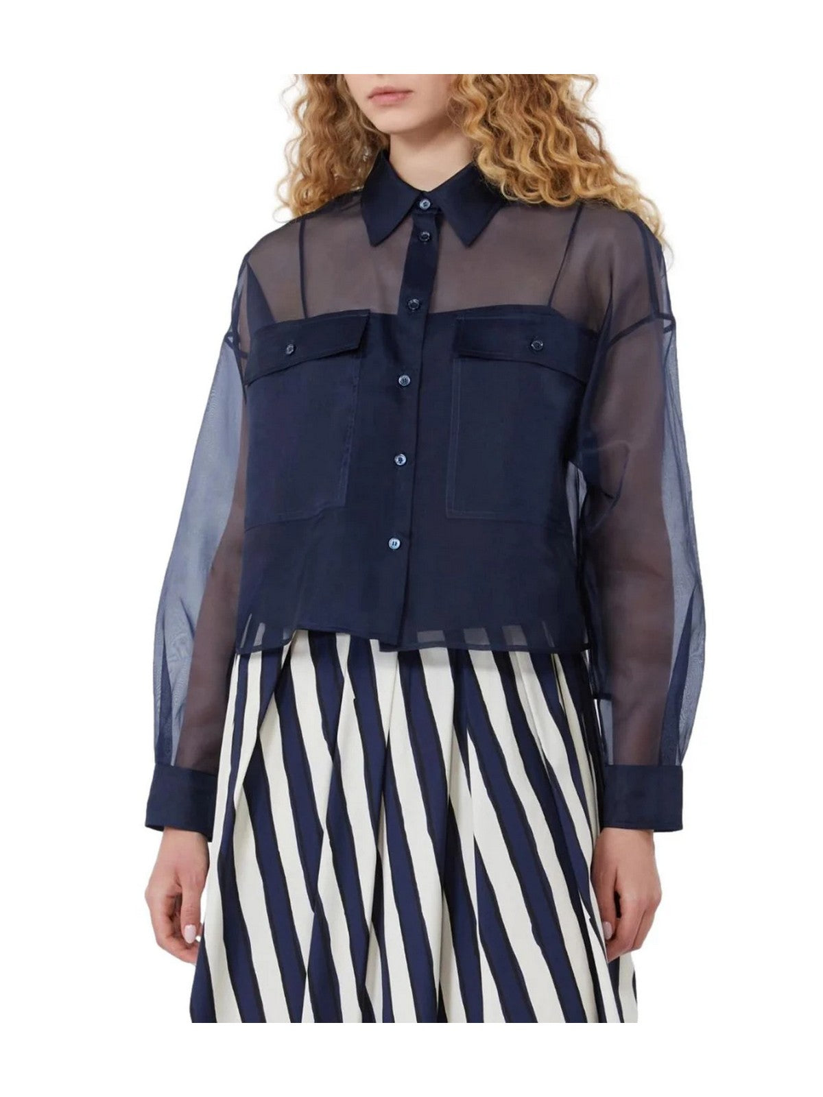 MAX MARA WEEKEND Blusa Donna WKDCOLOMBA 2615261012600 004 Blu gioboutiqueweb
