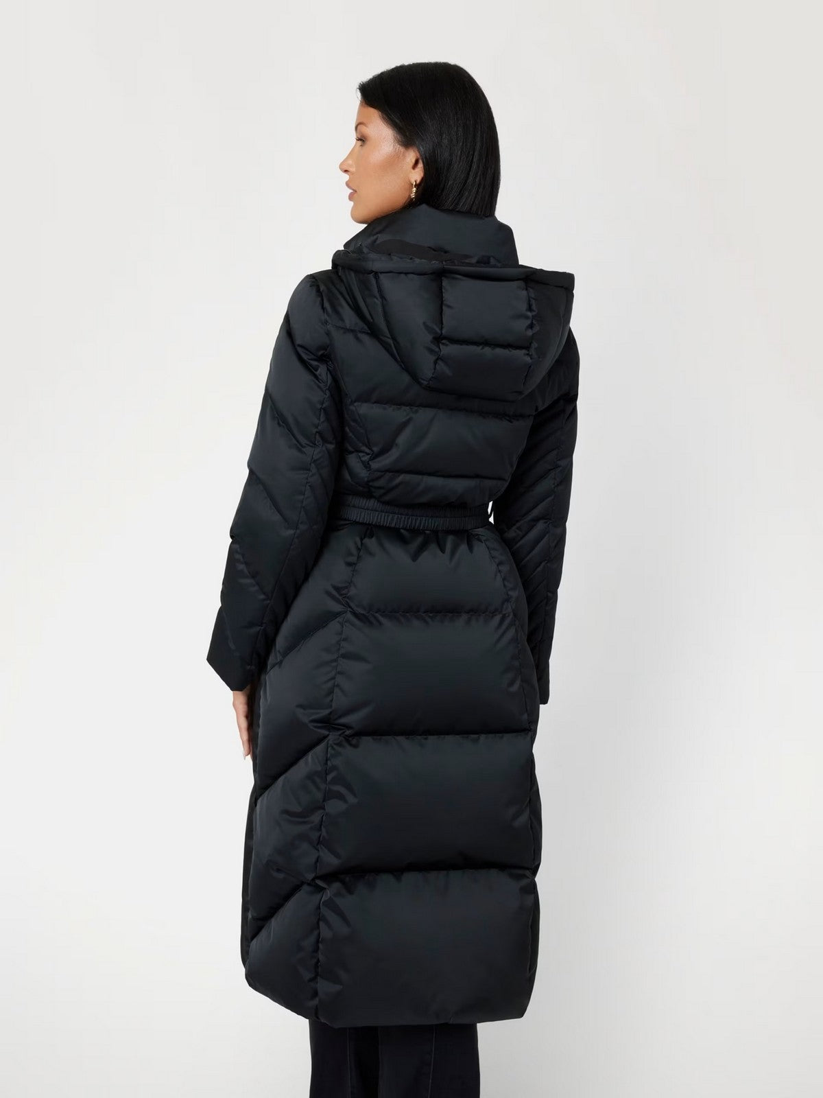 Deviner Down Jacket Nouveau Olga Long Real Down W4BL41 WEX52 Jblk Black