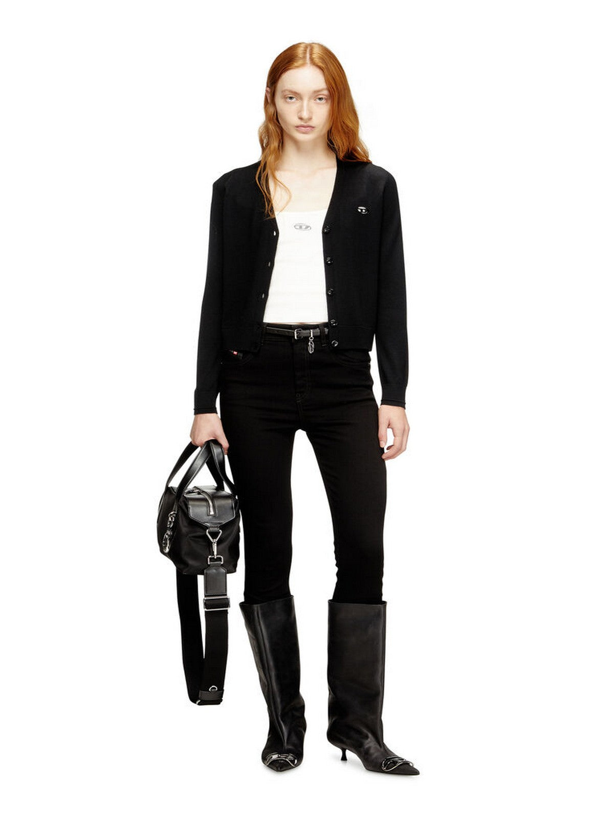 DIESEL Canotta Donna T-HUPY-OD TOP A19911 0JMBA 141 104 - OFF/WHITE