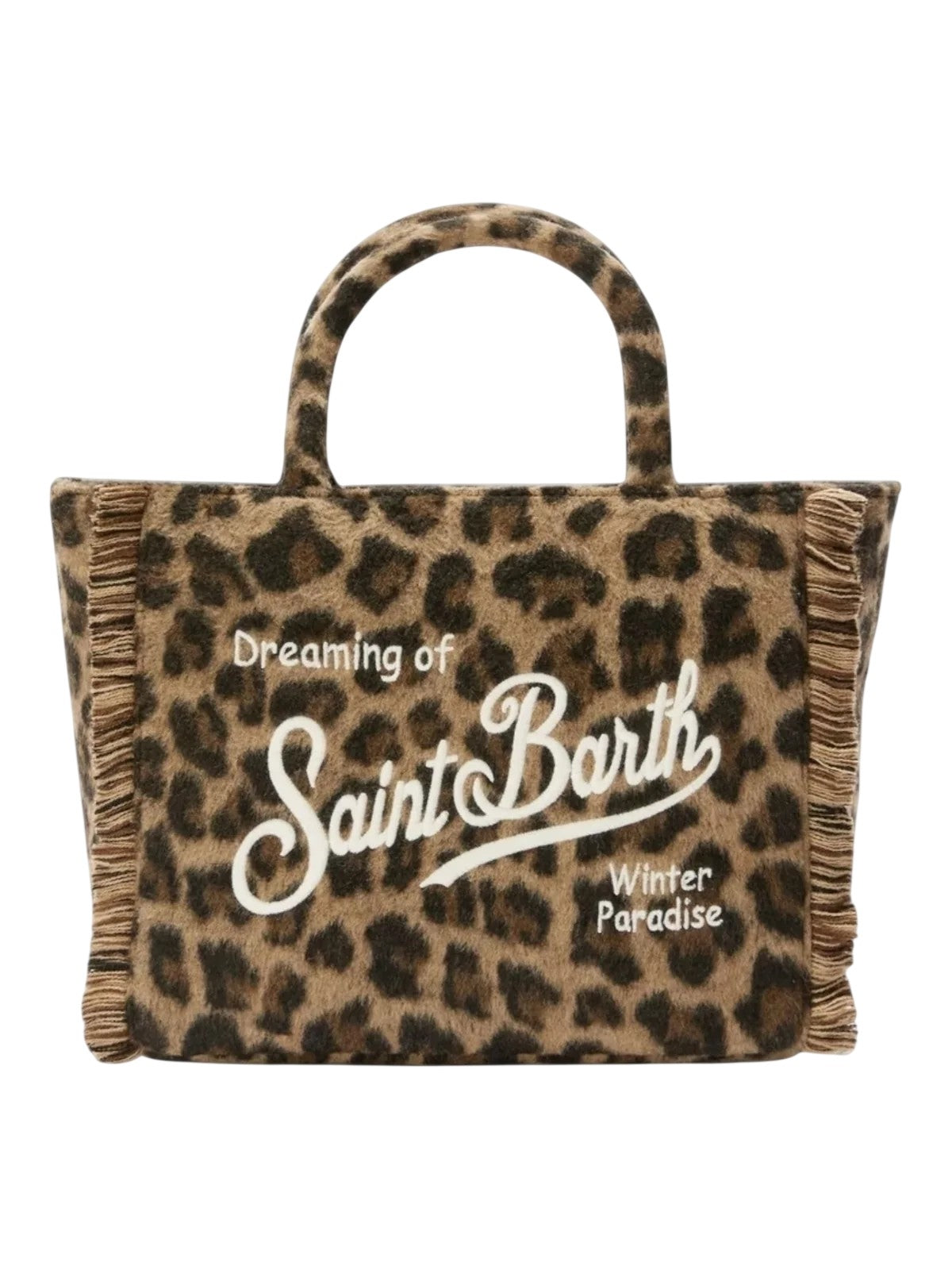 MC2 SAINT BARTH Borsa Donna  VANITY FELT 00223I LEOPARD MIDI 18 EMB