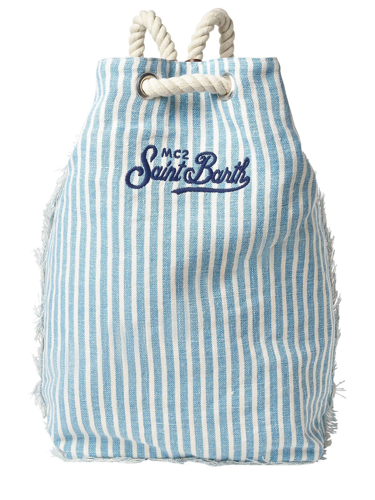 MC2 SAINT BARTH Zaino Donna  BOAT BACKPACK LINEN 01978H LINEN STRIPES V 31 EMB