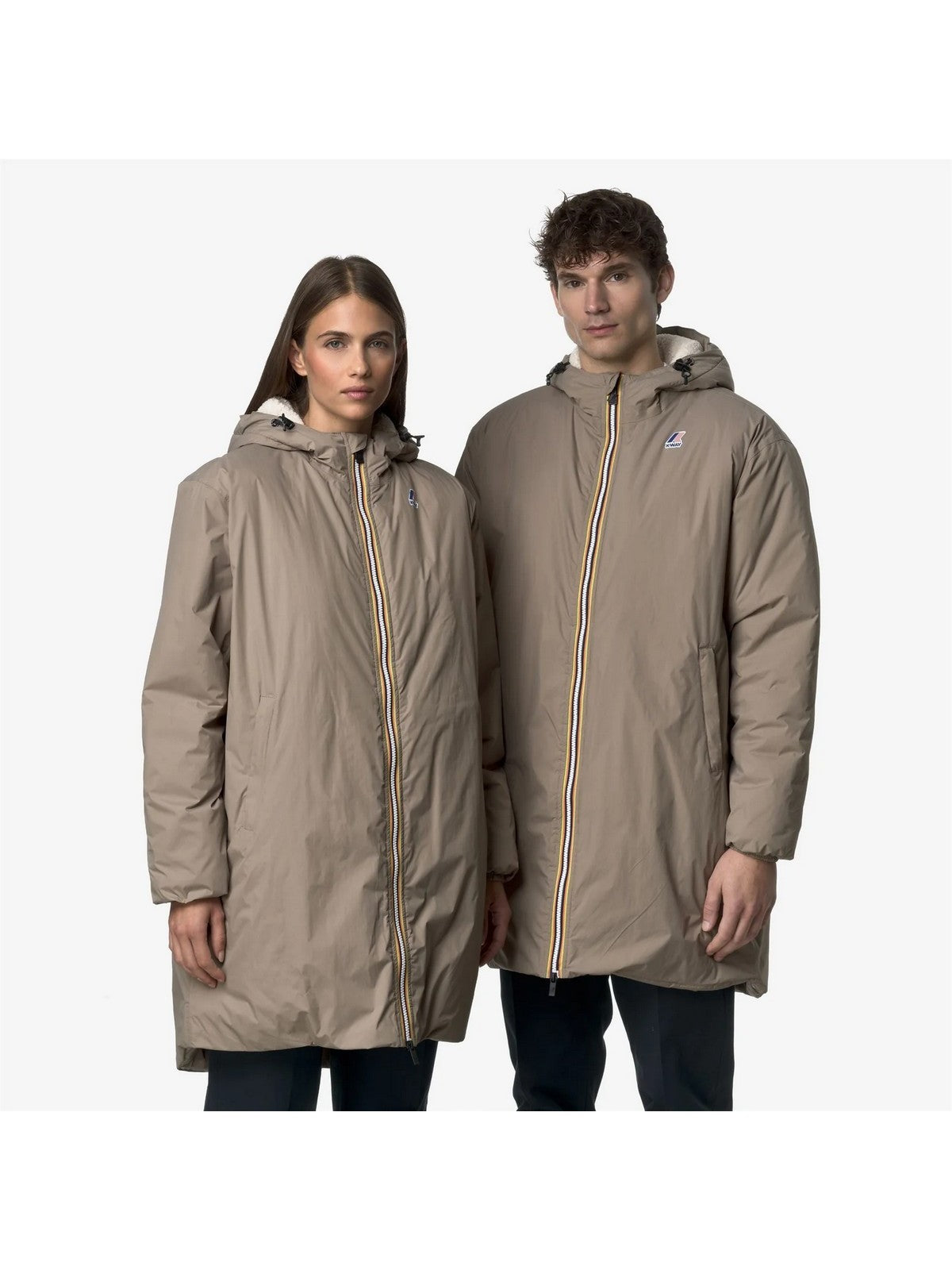 K-WAY Giubbino Uomo LE VRAI 4.0 EIFFEL EAST ORSETT K21516W WG9 BEIGE TAUPE