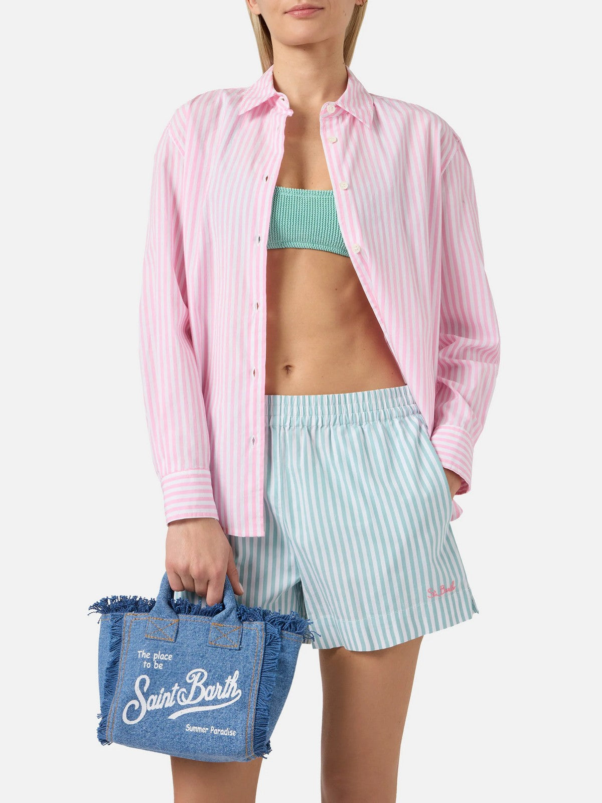 MC2 SAINT BARTH Borsa Donna  VANITY MINI 00009L DENIM