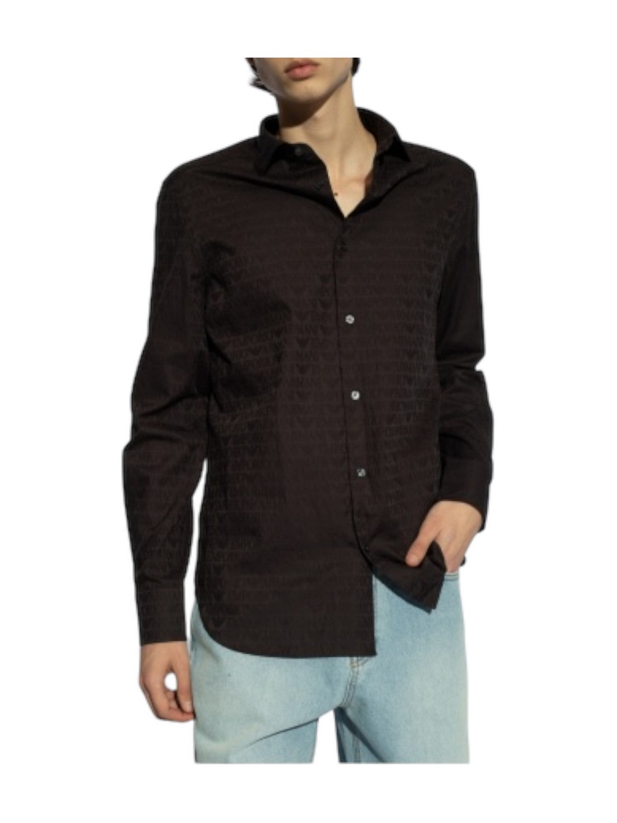 EMPORIO ARMANI Camicia Uomo  3D1C86 1NIUZ F056 Nero