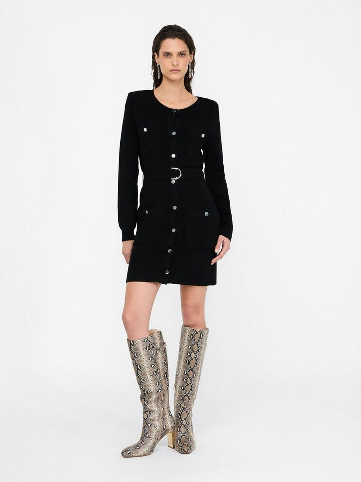 LIU JO WHITE Abito Donna  MF5371MS99E 22222 Nero