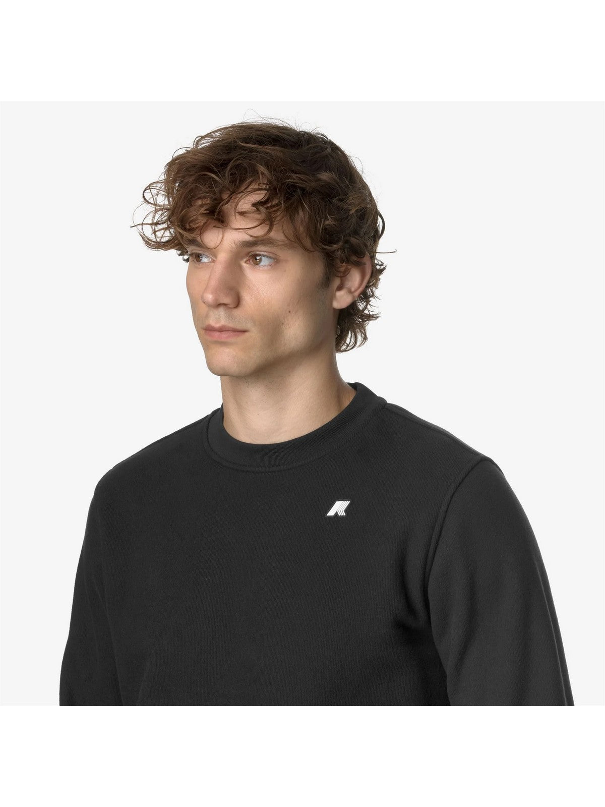 K-Way-Mann Sweatshirt Baptiste schweres Fleece K8133GW usy Black