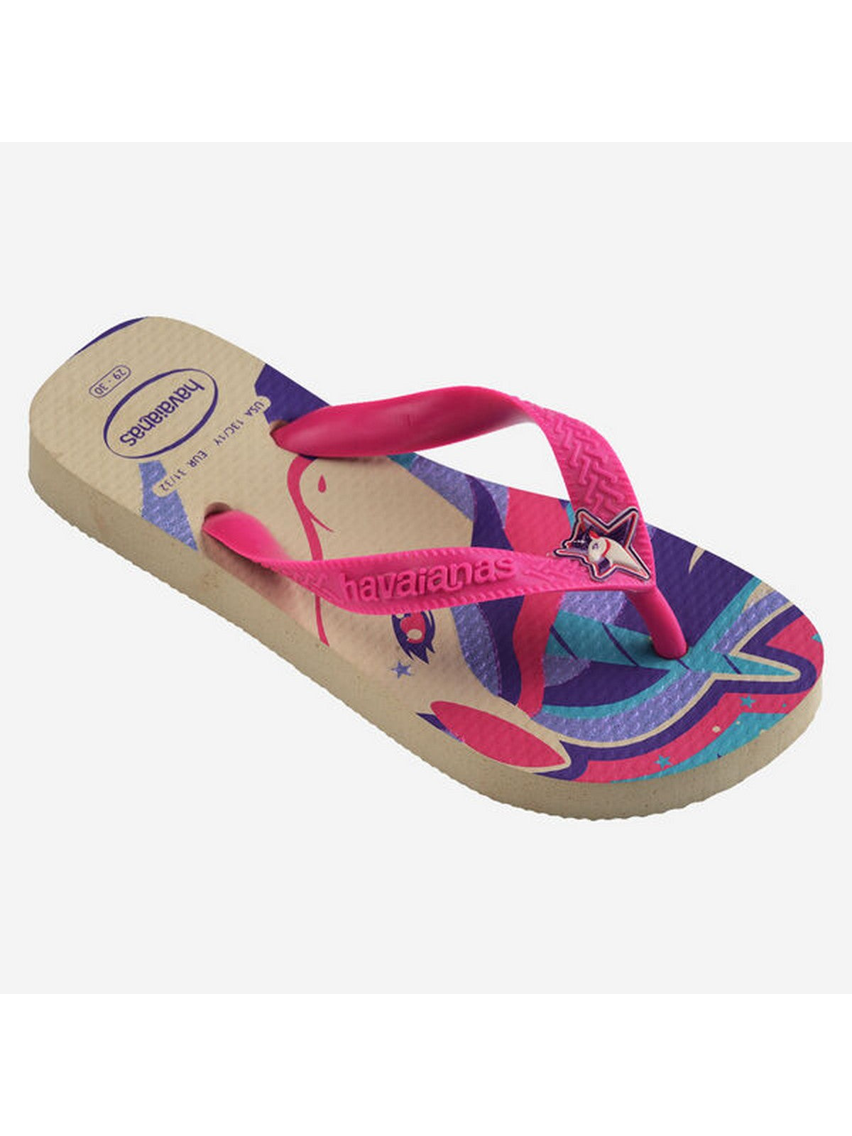 Havaianas Flip Flops Girls and Girls Hav. Kids Fantasy 4103405.6238 Beige