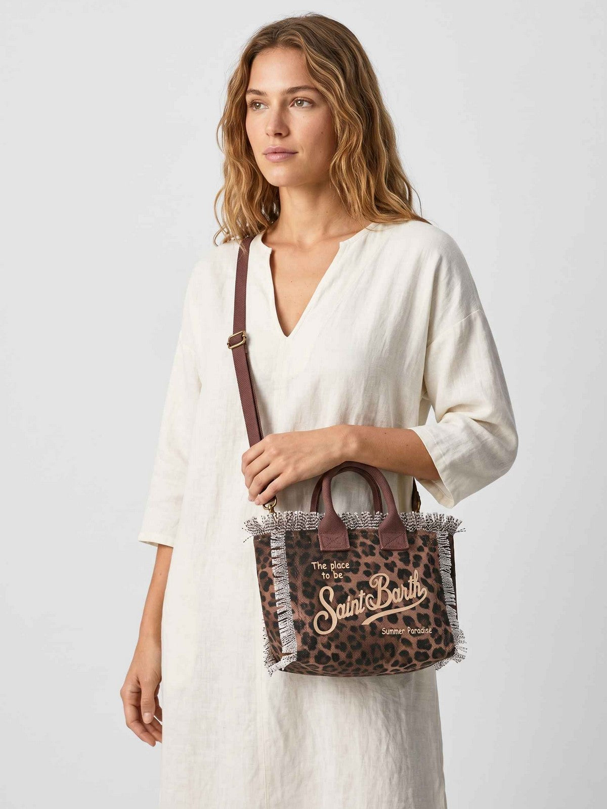 MC2 SAINT BARTH Borsa Donna  VANITY MINI 00190L SAND LEOPARD 19