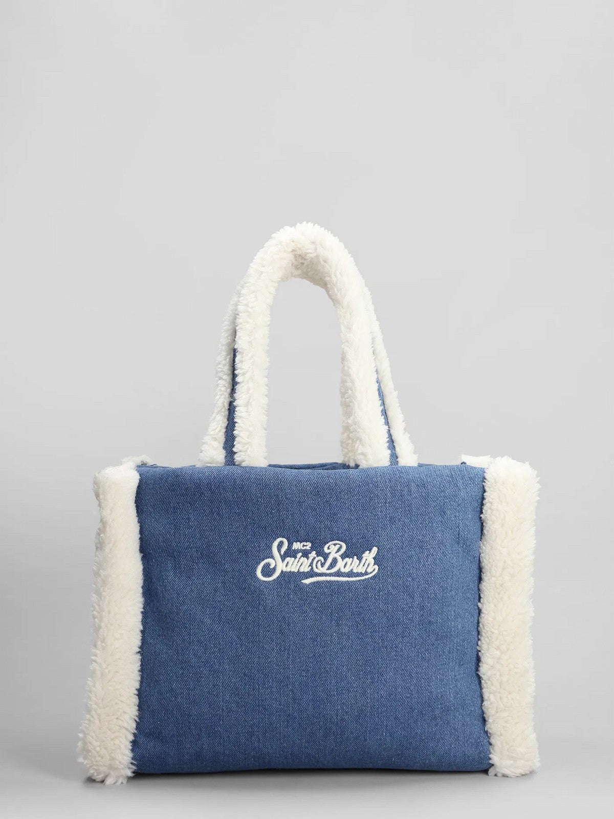MC2 SAINT BARTH Borsa Donna  COLETTE SHEARLING 01473I DENIM 12 EMB