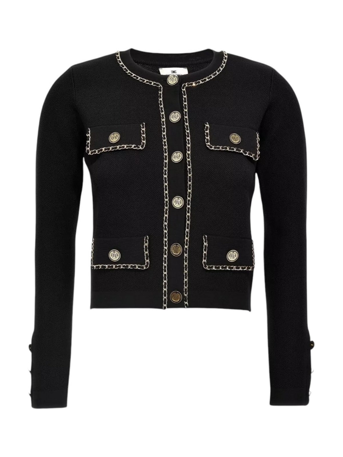 ELISABETTA FRANCHI SWEATER KOMENSOWY MK63B46E2 110 Black