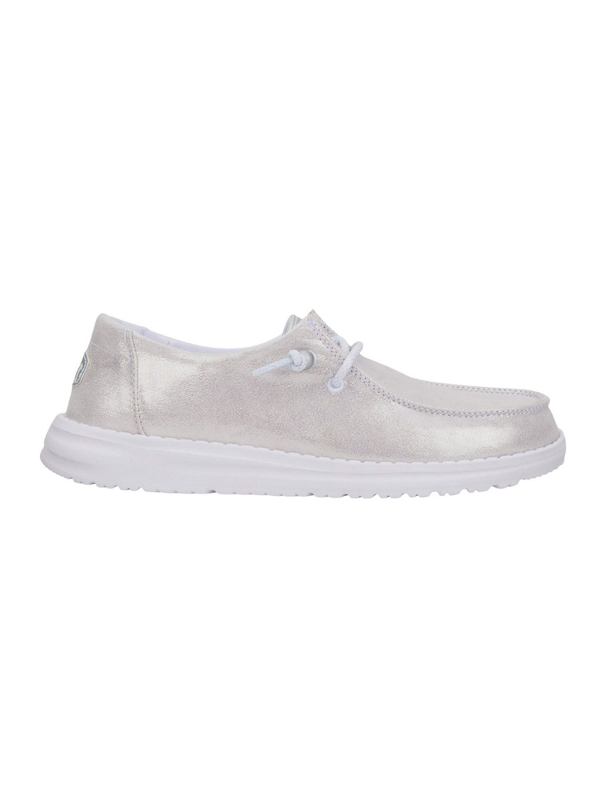 HEY DUDE Mocassins Femme Wendy Metallic Shine HD.40903 040 Argent