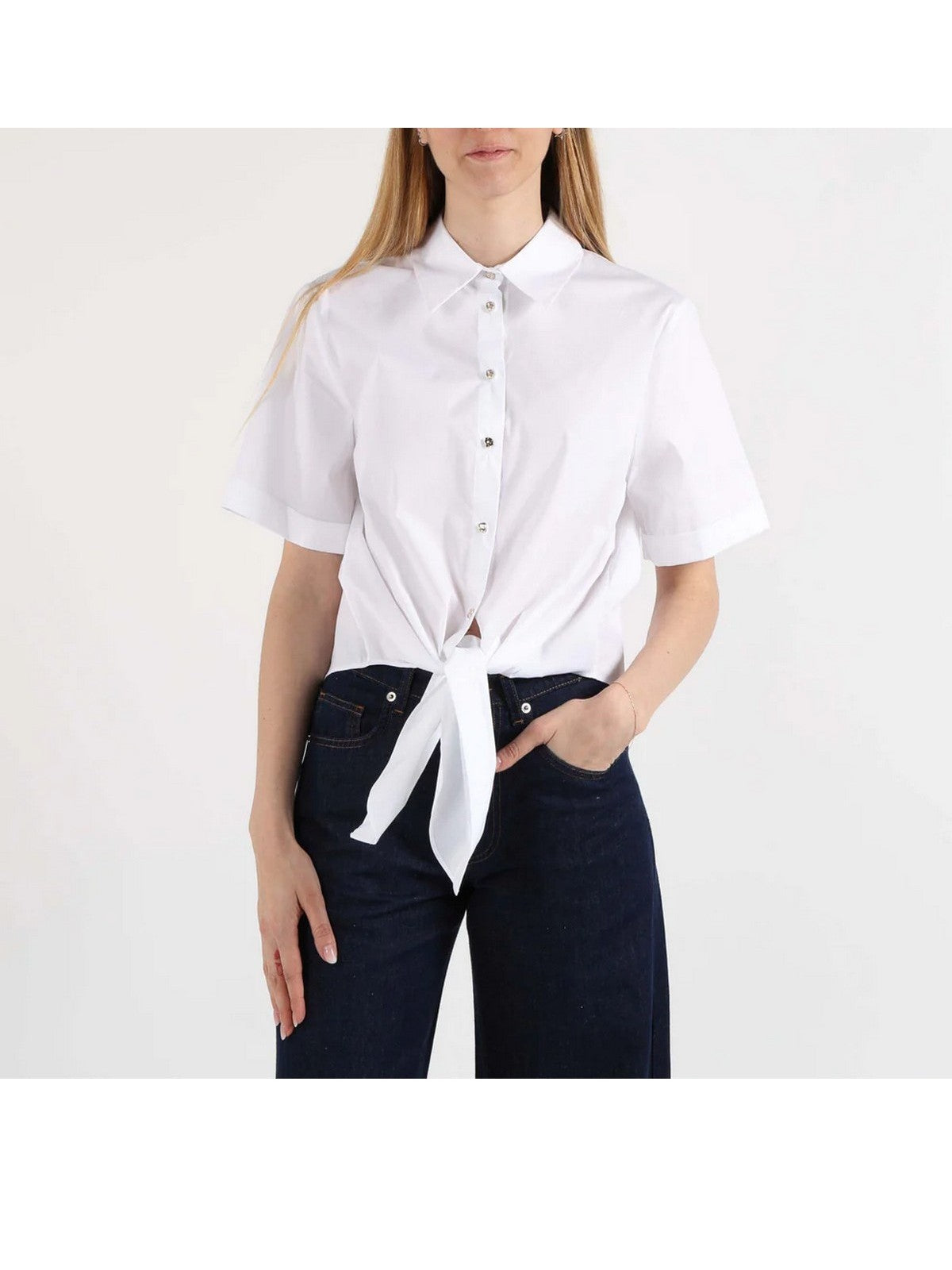 LIU JO BLACK Camicia Donna  CA6281T297A 11111 BIANCO OTTICO