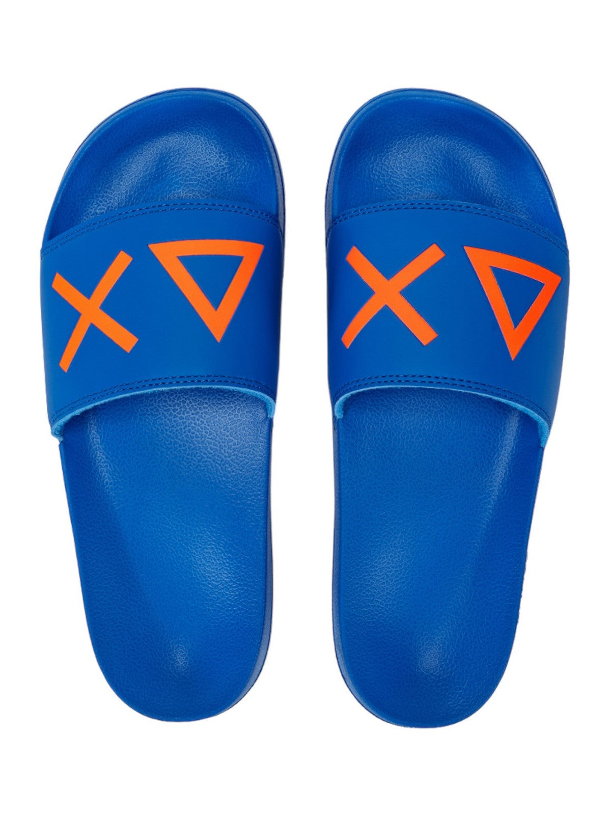 SUN68 Ciabatta Uomo Slippers Logo X34103 58 Blu