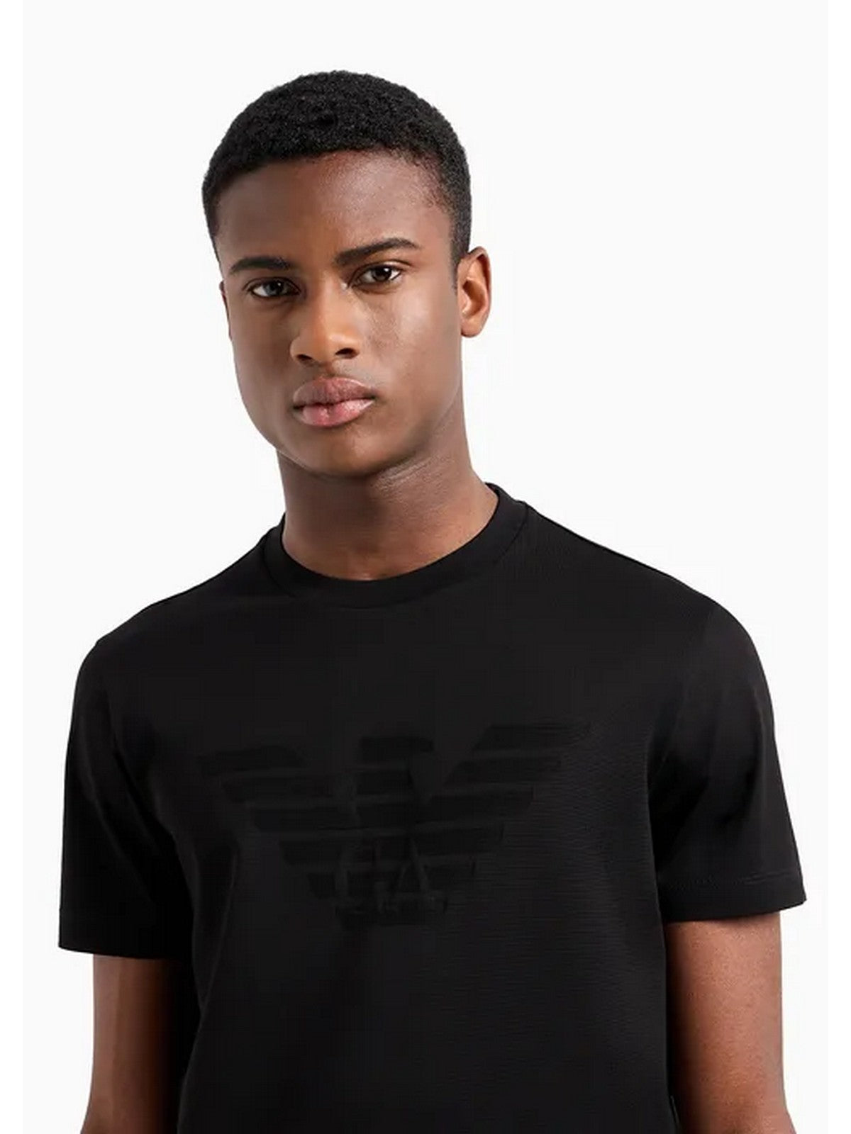 T-shirt Emporio Armani i słup męski 8n1td2 1jgyz 0022 czarny