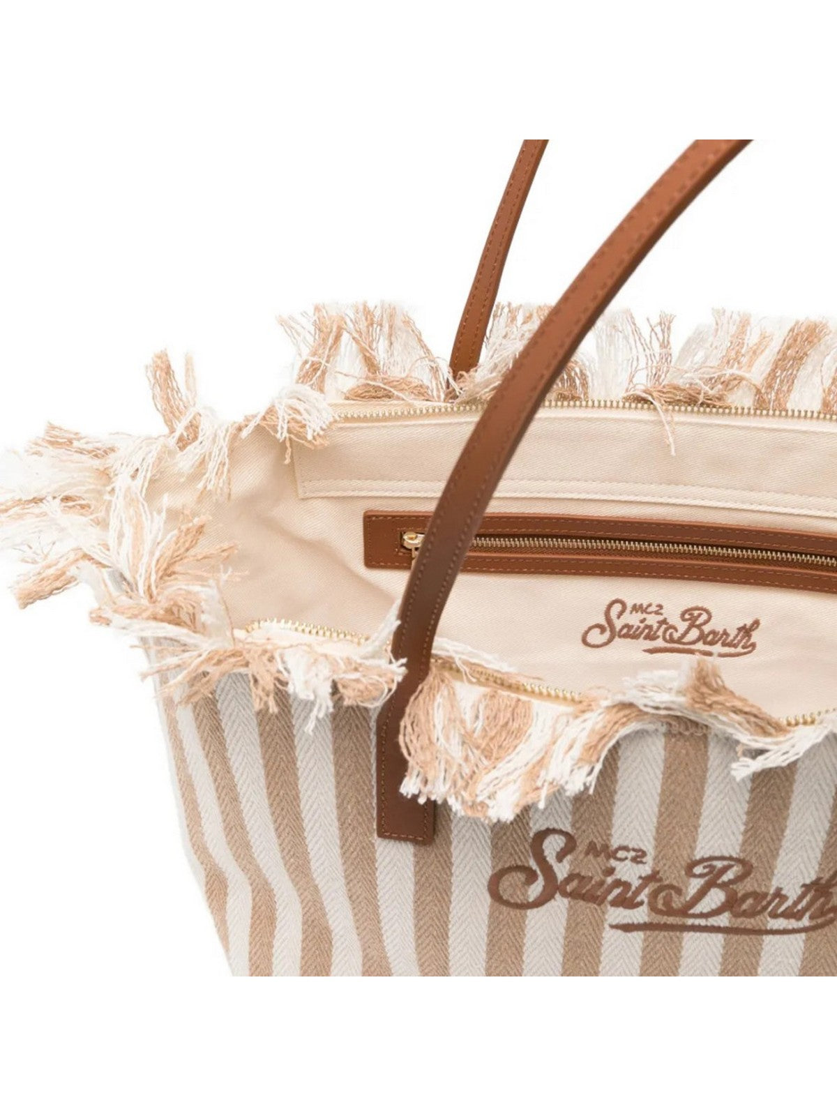 MC2 SAINT BARTH Borsa Donna  CITY BAG FRINGE 01763L HB STRIPES 19 EMB