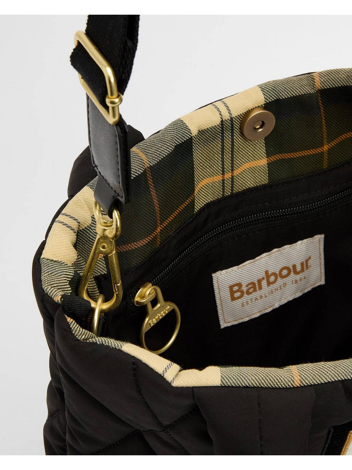 BARBOUR Bolso Mujer MARIAH MINI QUILTED LBA0435 BK31 NEGRO/ANTIGUO