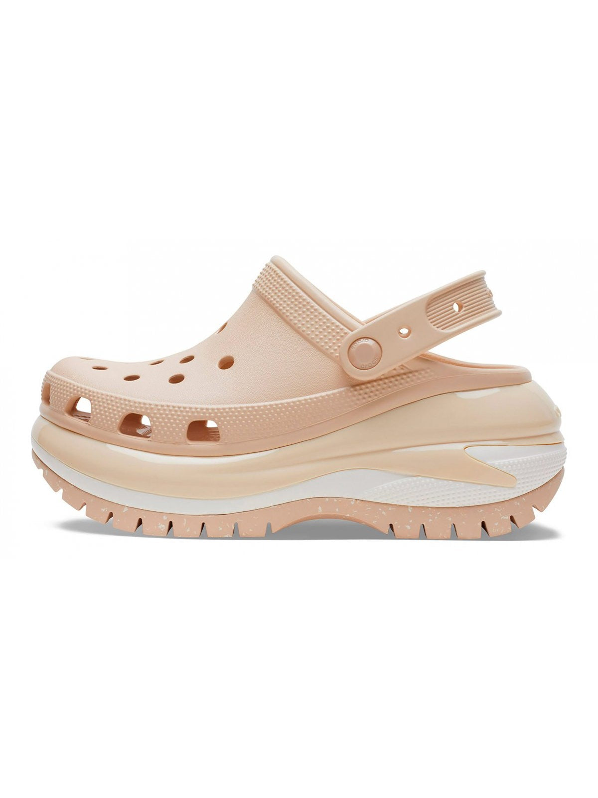 Crocs Ciabatta Donna Classic Mega Crush Clog W 207988 2ds Beige