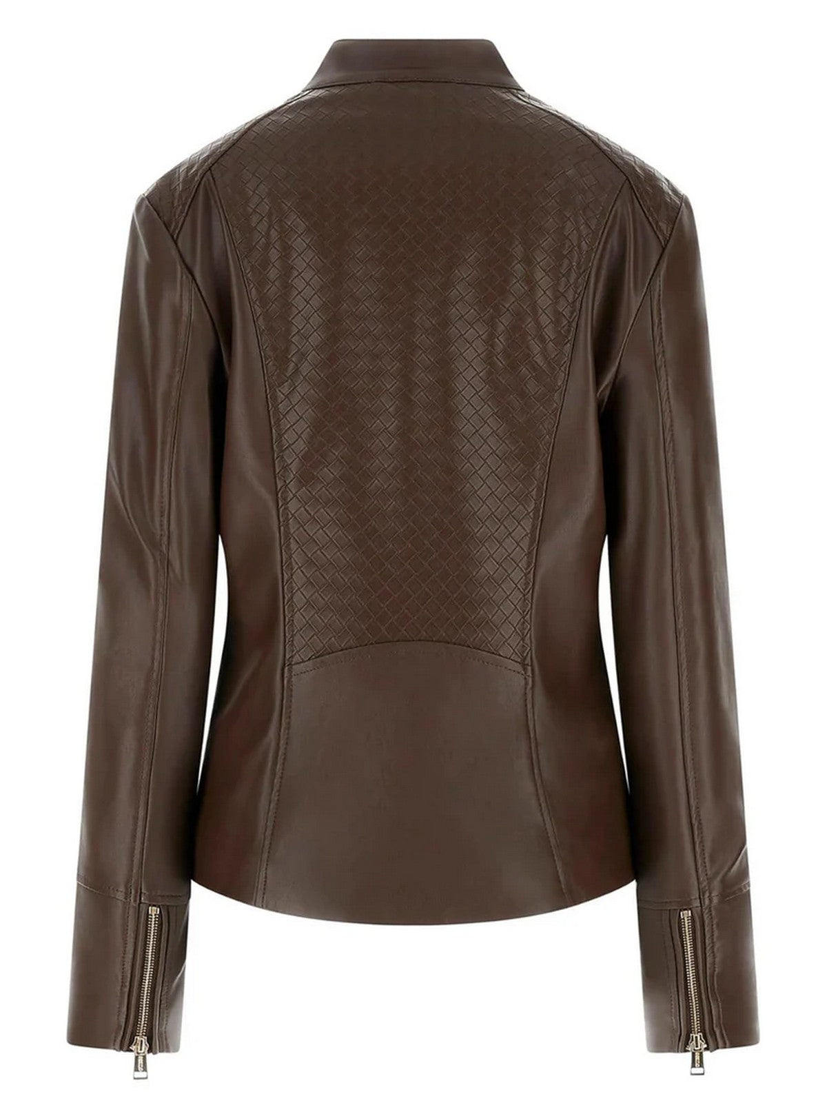 GUESS Giubbino Donna CLAUDINE BIKER W6RL52 WL850 G1EA DARK COFFEE