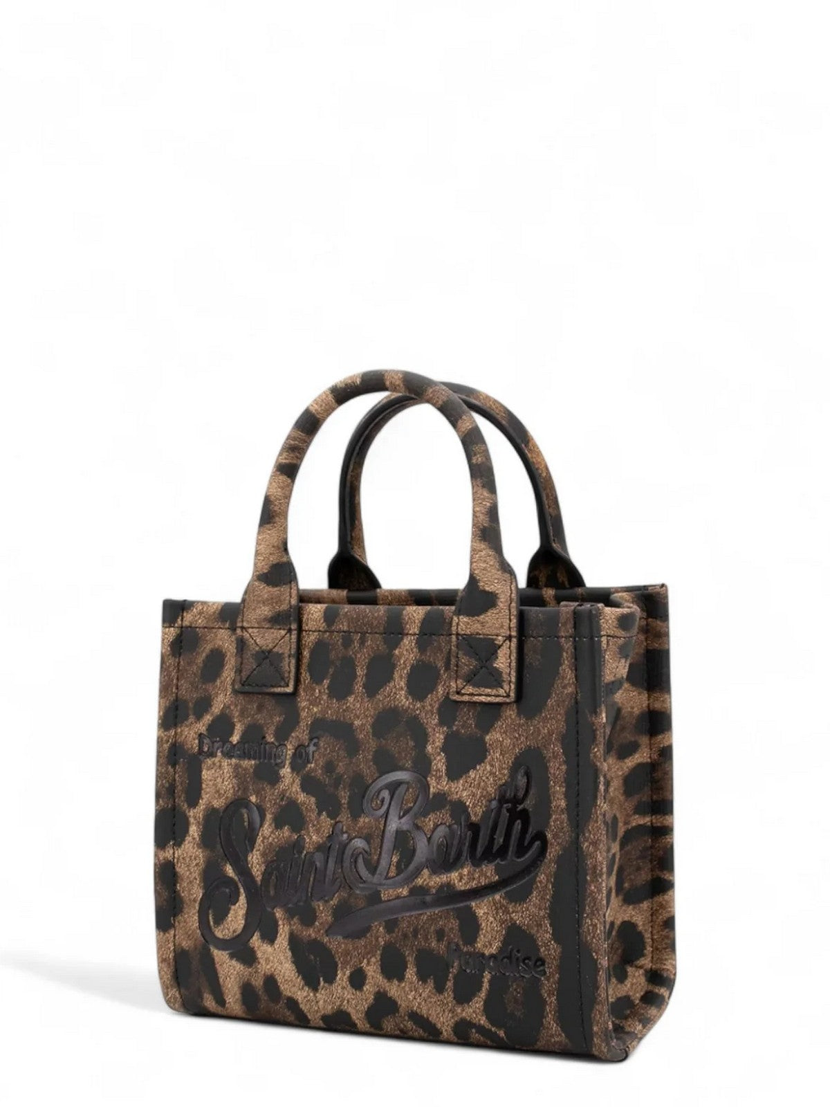 MC2 SAINT BARTH Borsa Donna  VANITY BAG MINI 00761I PRINTED LEOPARD LEATHER 12