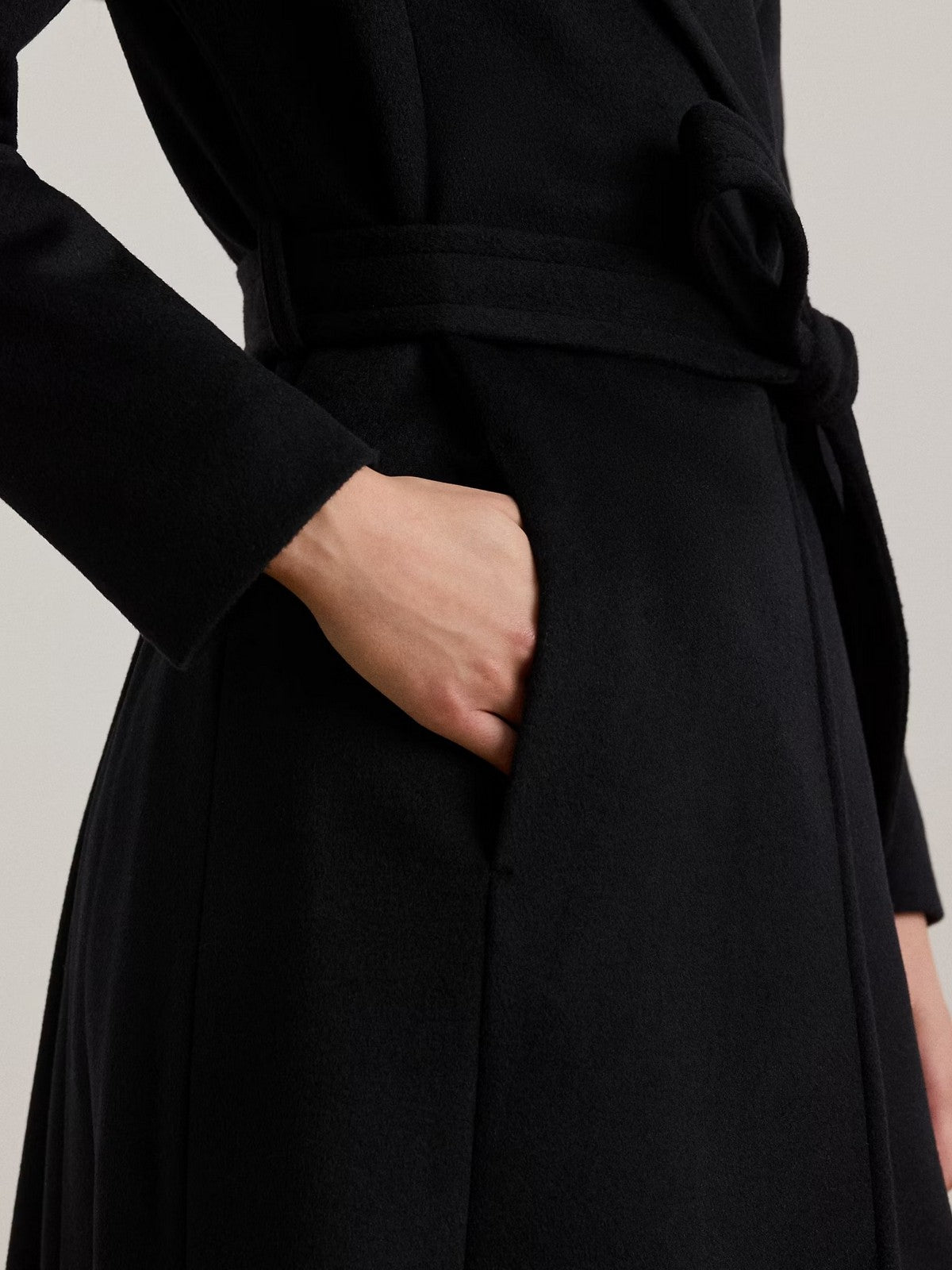 LAUREN RALPH LAUREN Cappotto Donna "WOOL WRP 42""-LINED-COAT" 297962169 001 BLACK