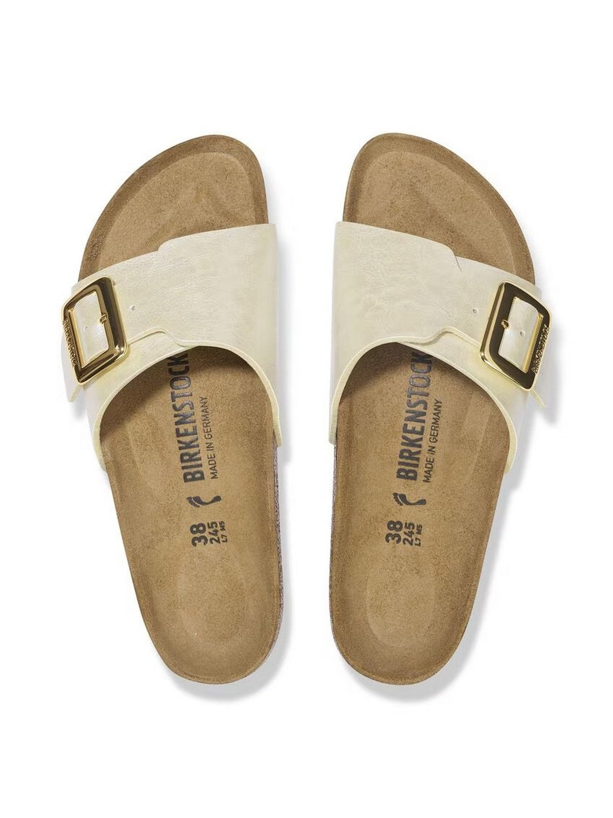 BIRKENSTOCK Sandalo Donna Catalina CB graceful pearl white, Birko Flor 1029393 Bianco gioboutiqueweb