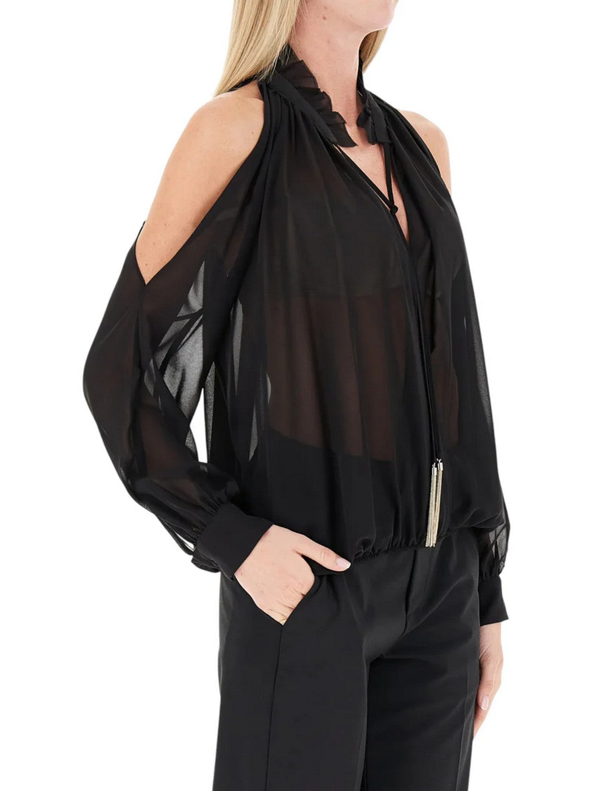 LIU JO BLACK Blusa Donna  CF5396TS869 22222 Nero