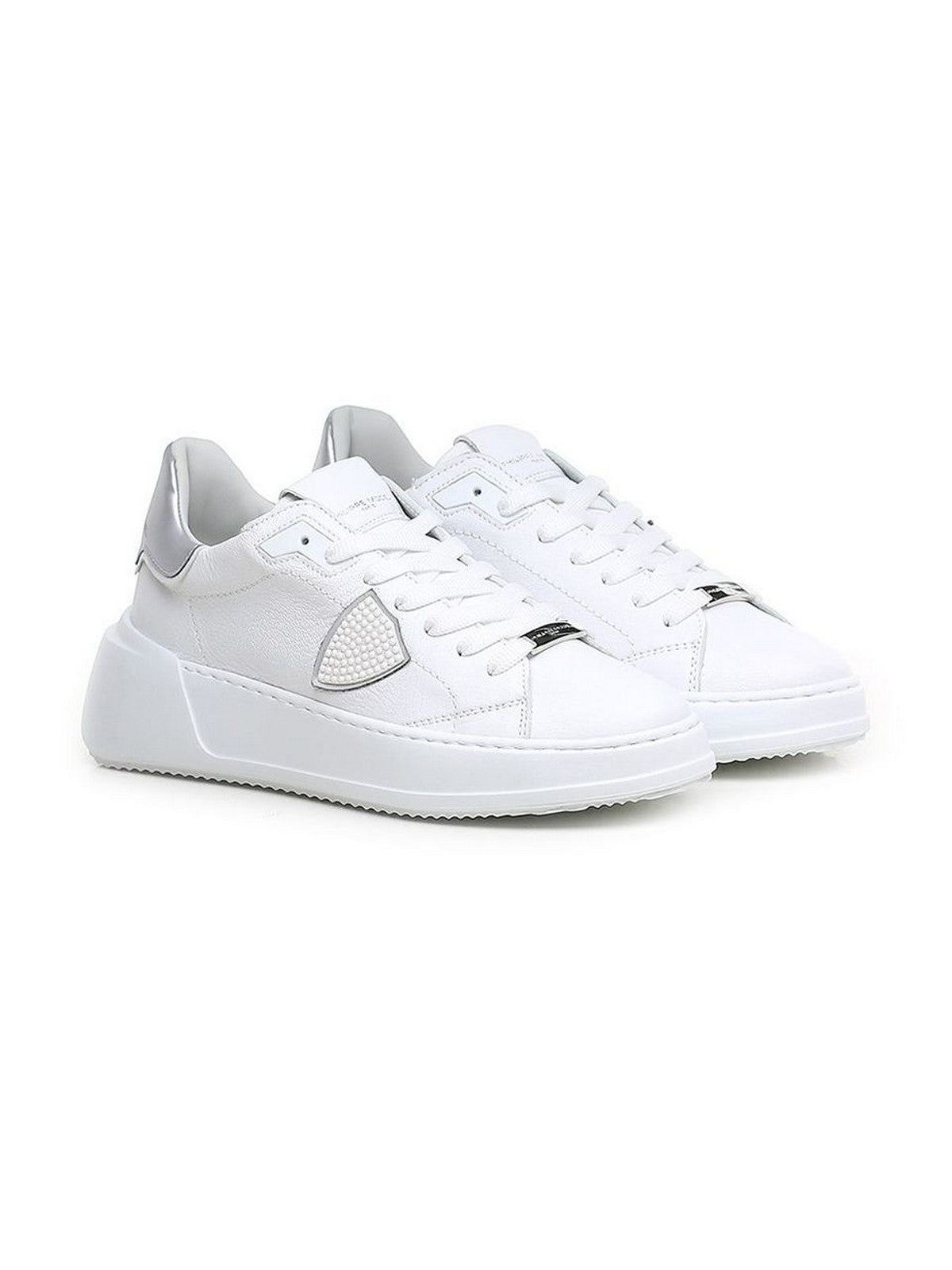 PHILIPPE MODEL Sneaker Donna Tres temple low woman BJLD VKD1 Bianco