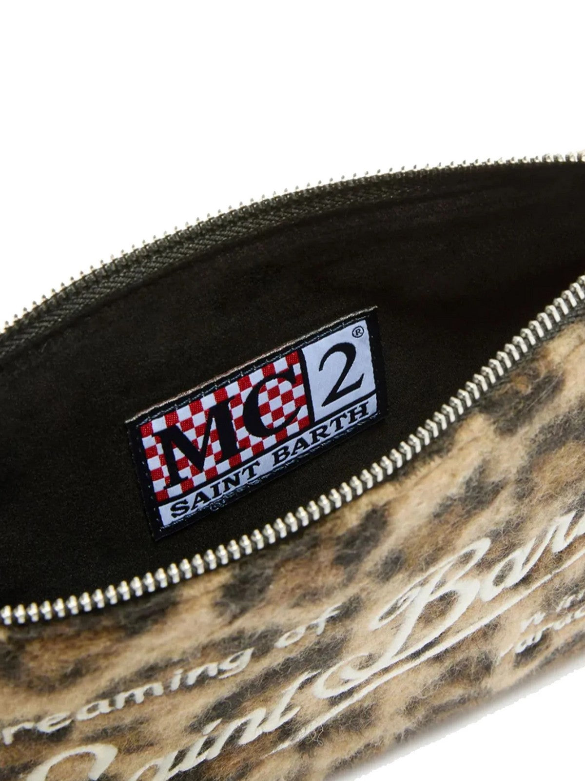 MC2 SAINT BARTH Pochette Donna  PARISIENNE MINI FELT 00223I LEOPARD MIDI 18 EMB