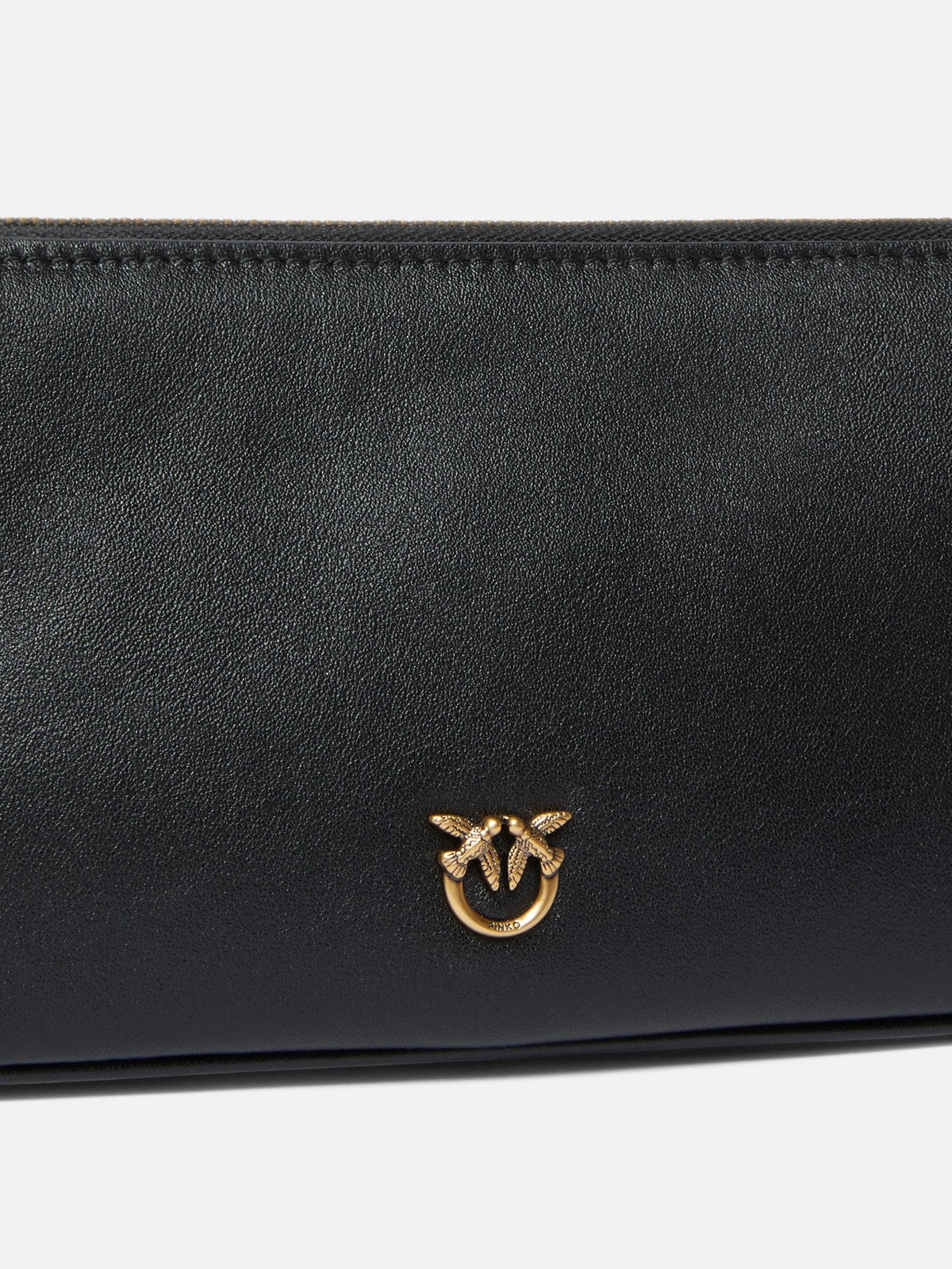 PINKO Borsa Donna HALF MOON HORIZONTAL MINI VITE 105069-A0QO Z99Q NERO-ANTIQUE GOLD