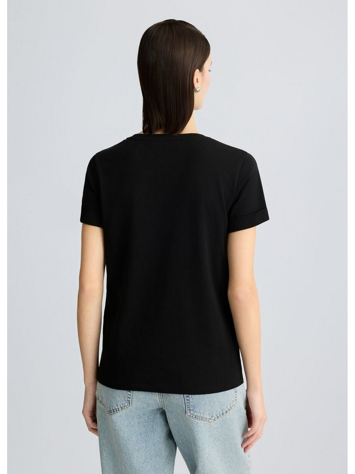 LIU JO SPORT T-shirt Donna  TA5180JS923 M9308 Nero/LJ holed gioboutiqueweb