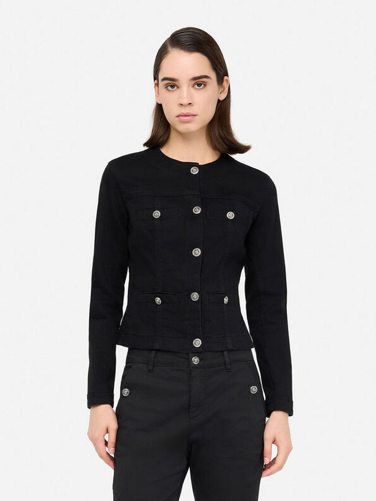 LIU JO BLUE DENIM Giubbino Donna  UF5154D0275 87411 Den.Black glamorous