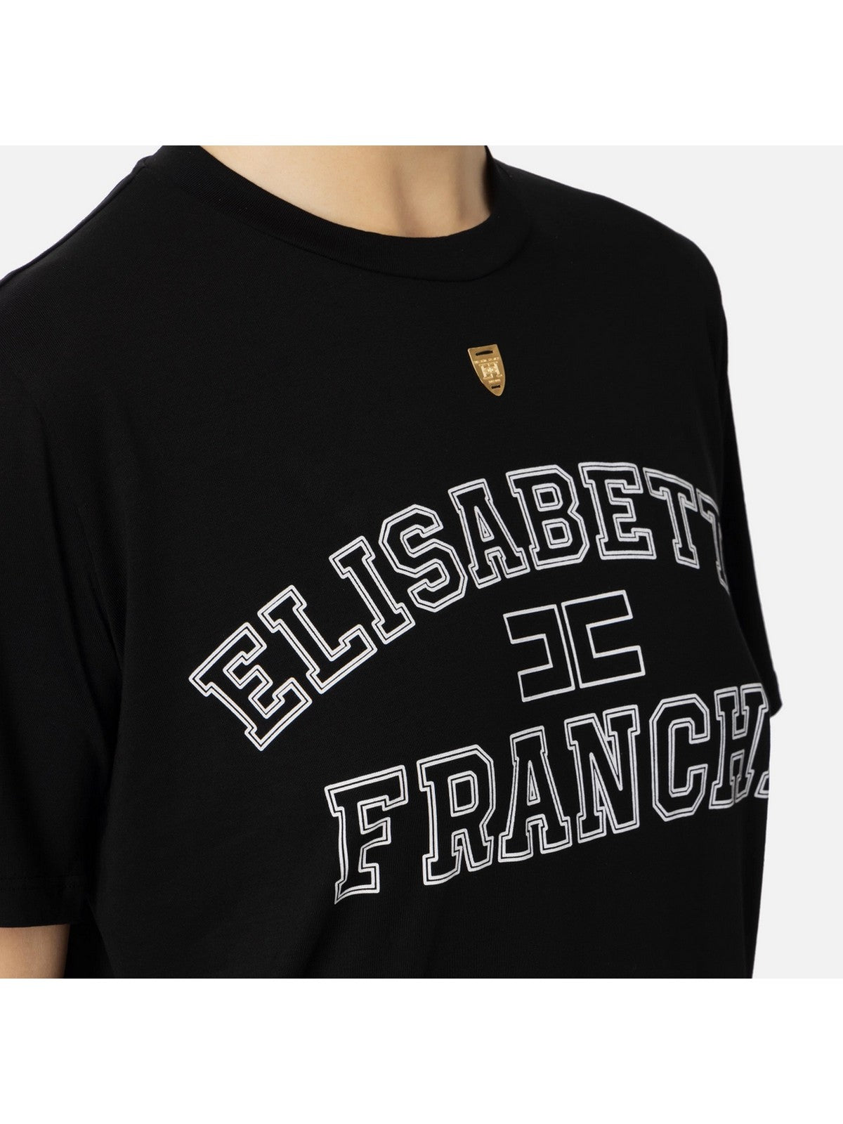 ELISABETTA FRANCHI T-shirt and pole Woman Ma01546E2 110 Black