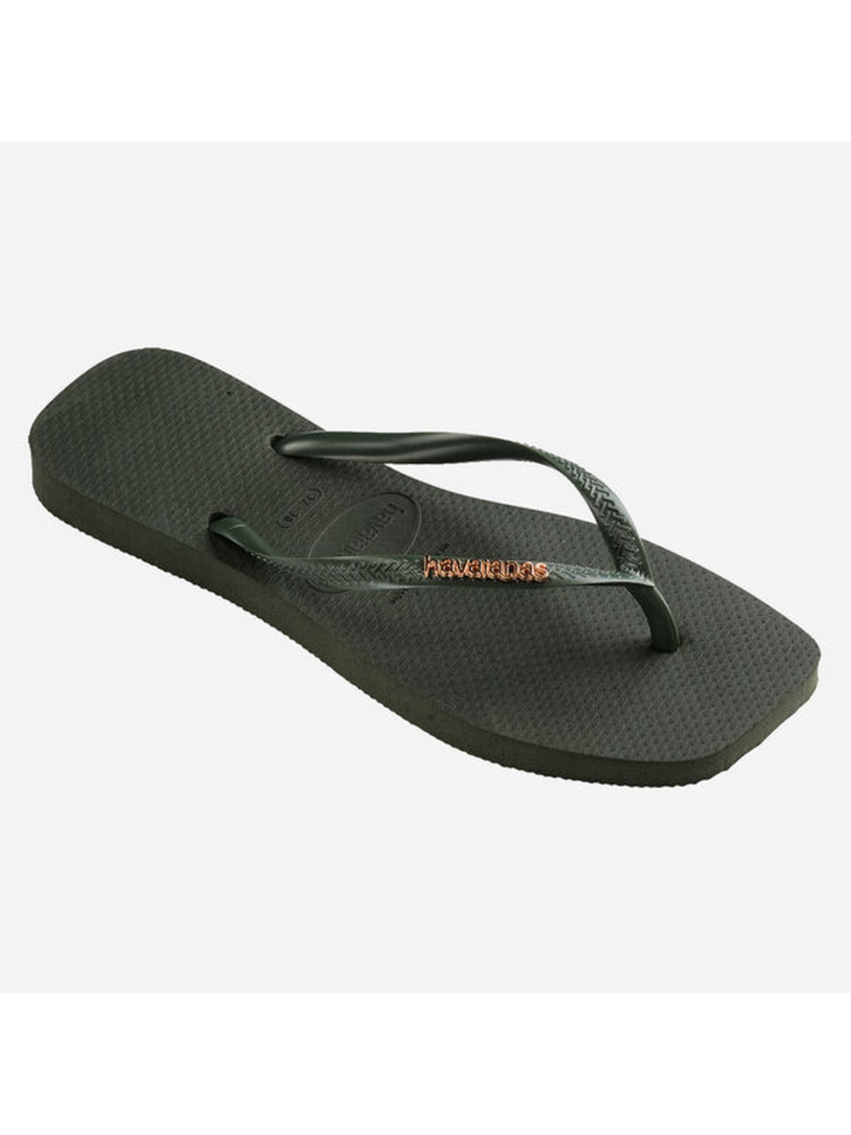 Havaianas Flip Flip Mujer Hav. Logotipo cuadrado Metálico 4148257.4896 Verde