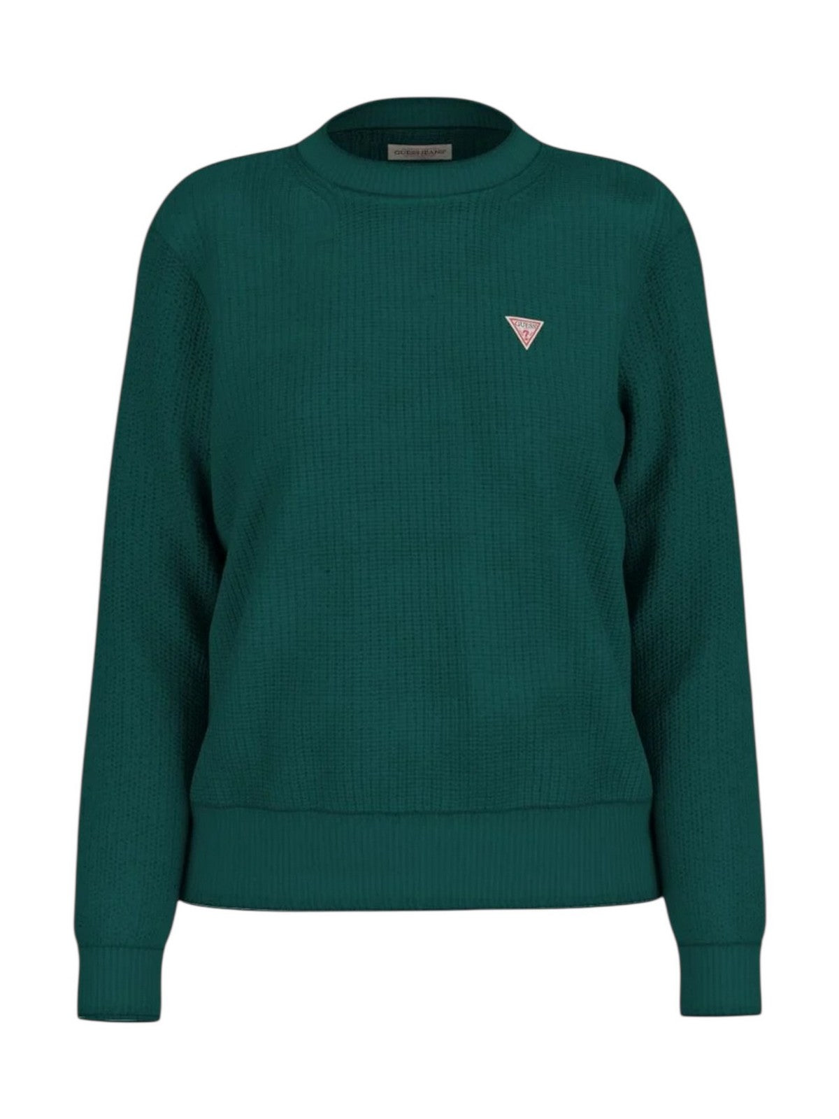 GUESS Maglione Donna GJ LS CN MINI TRIANGLE SWTR W4BR08 Z3HM1 G8FA DARK TORMALITE