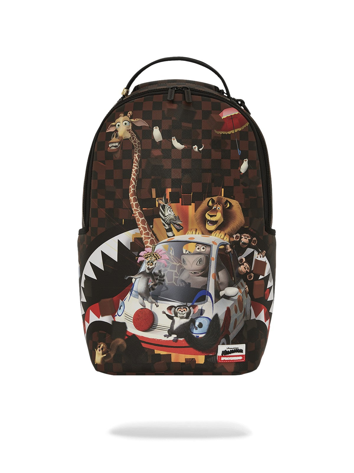 SPRAYGROUND Zaino Uomo MADAGASCAR CHECKER SMASH DLXSV BACKPACK 910B7681NSZ Nero