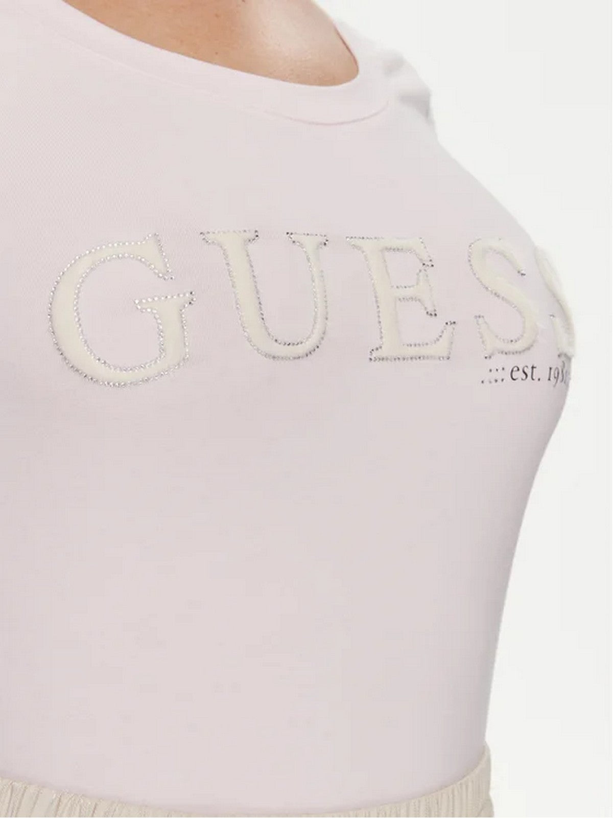 GUESS T-Shirt et Polo Femme Ss Rn Pony Hair Tee W4RI45 J1314 A60W Rose