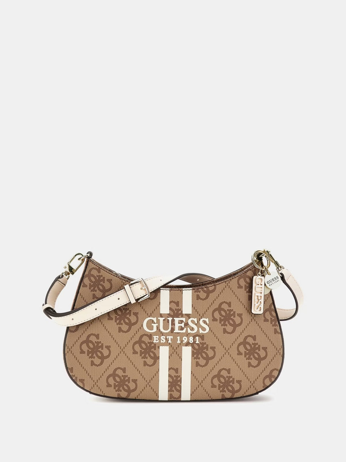 GUESS Borsa Donna NOELLE II TOP ZIP SHOULDER BAG HWOS96 72180 LTL LATTE LOGO