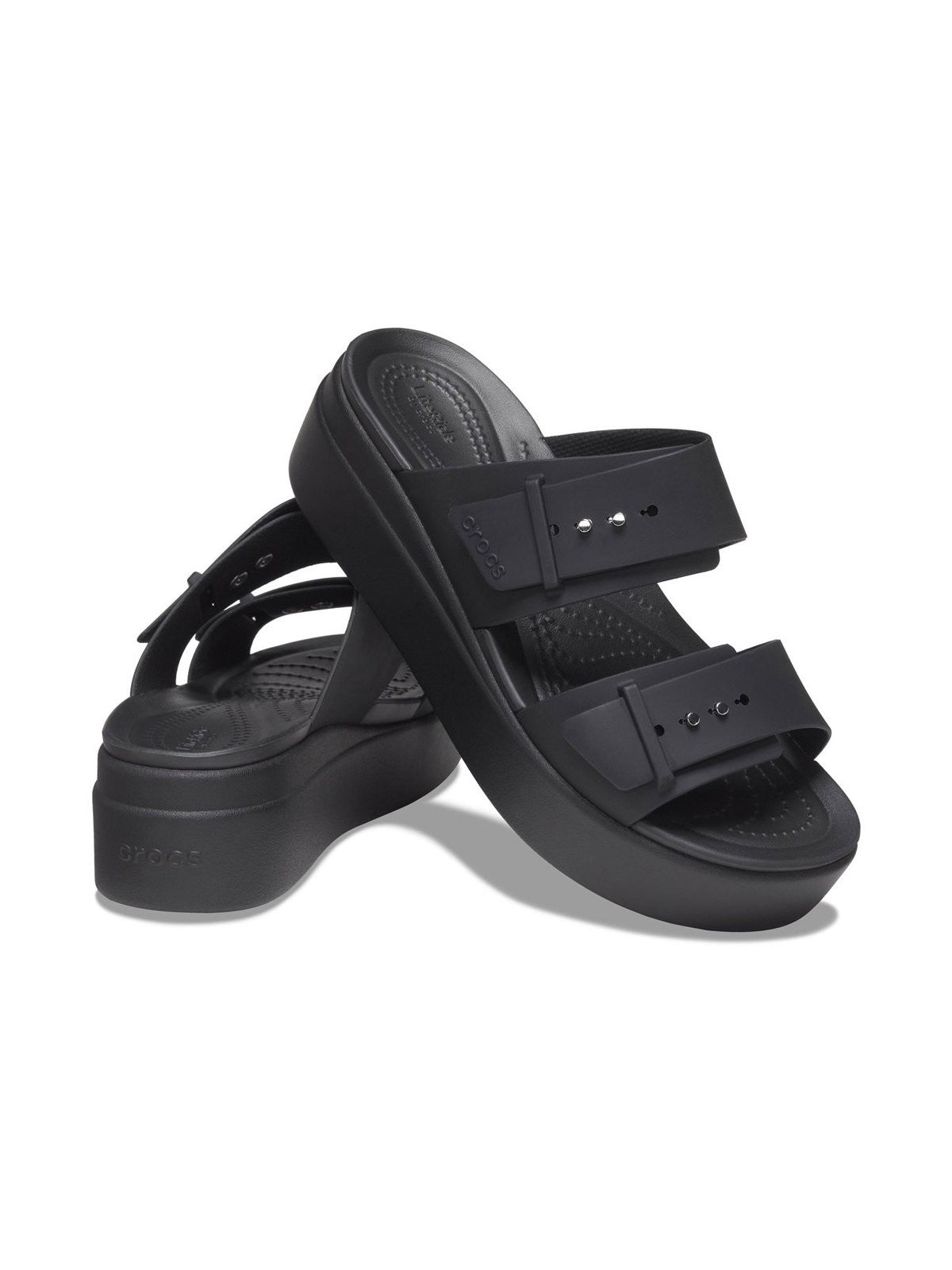 CROCS Pantoufle Femme Brooklyn sandale basse 207431 001 Noir