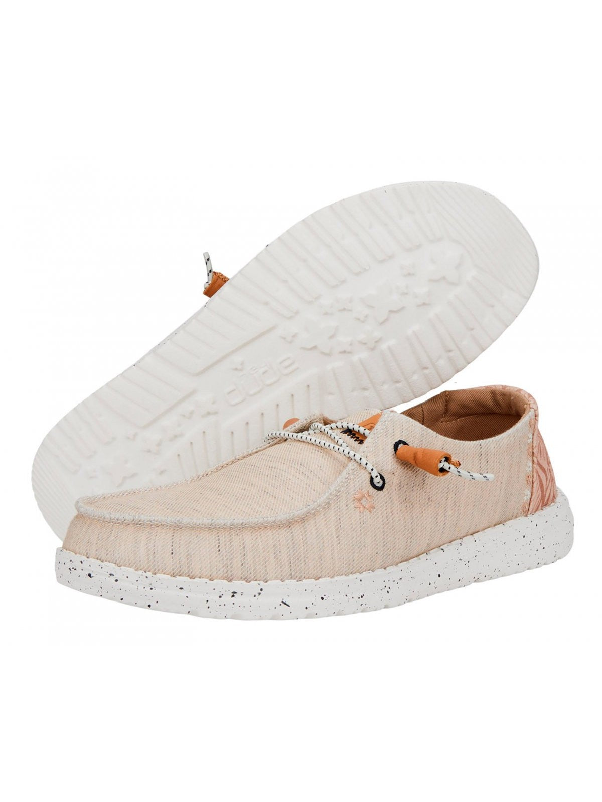 HEY DUDE Mocassino Donna Wendy Heathered Slub HD.40753 100 Bianco