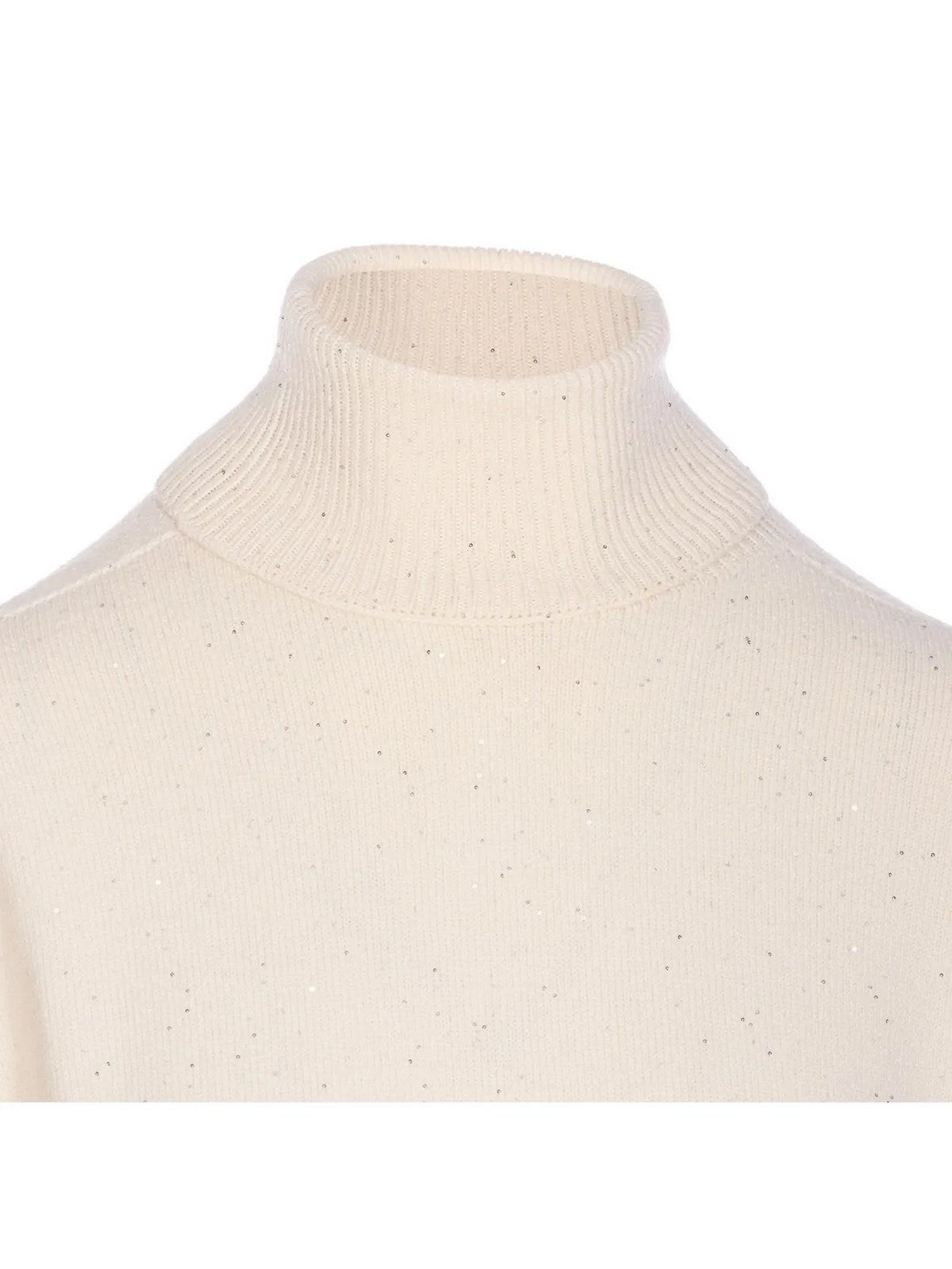 LIU JO WHITE Maglione Donna  MF5234MA27R W9167 Bianco lana met.