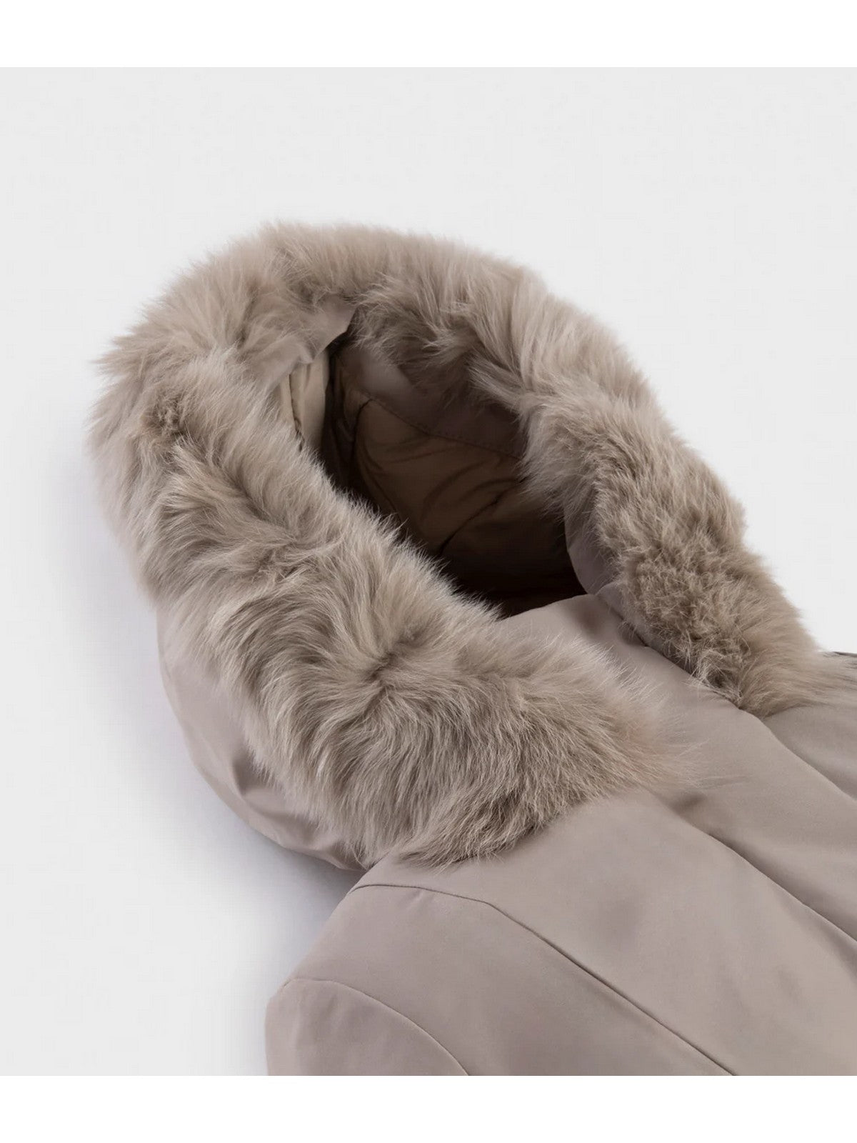 REFRIGIWEAR Piumino Donna LADY TECH/1 FUR JACKET W99108 XT3790 A00220 NEW BEIGE