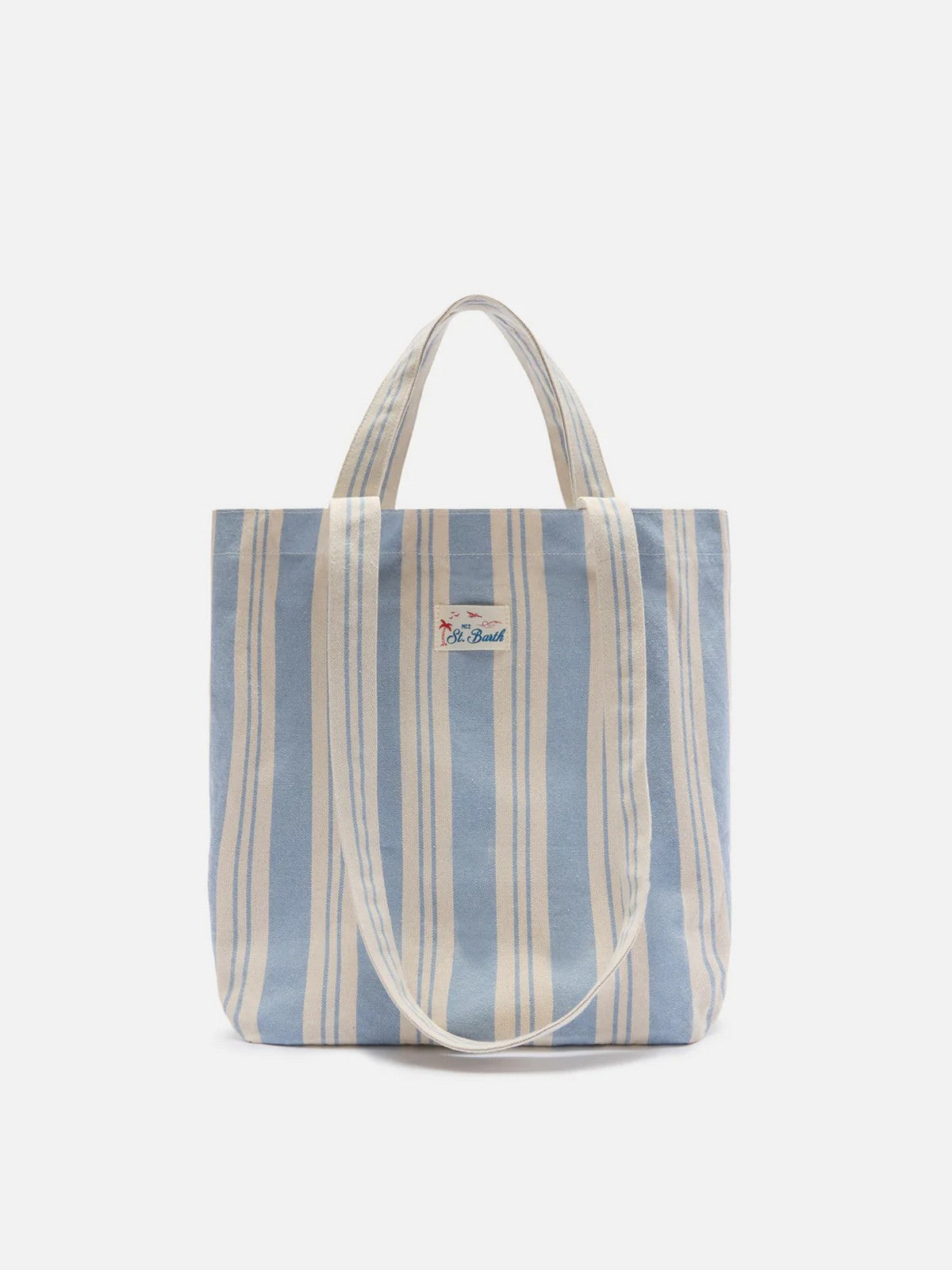 MC2 SAINT BARTH Borsa Donna  ESSENTIAL BEACH COTTON 07806L BIG STRIPES V 3161 EMB