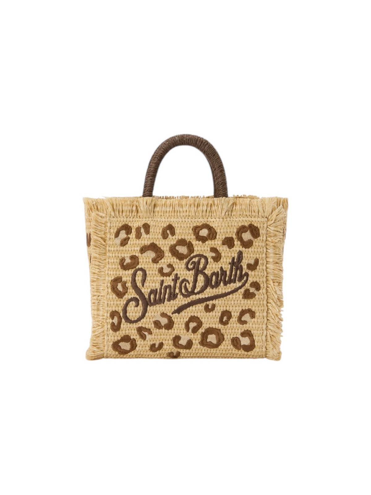 MC2 SAINT BARTH Borsa Donna  VANITY MINI STRAW N 00349L LEOPARD 18 EMB