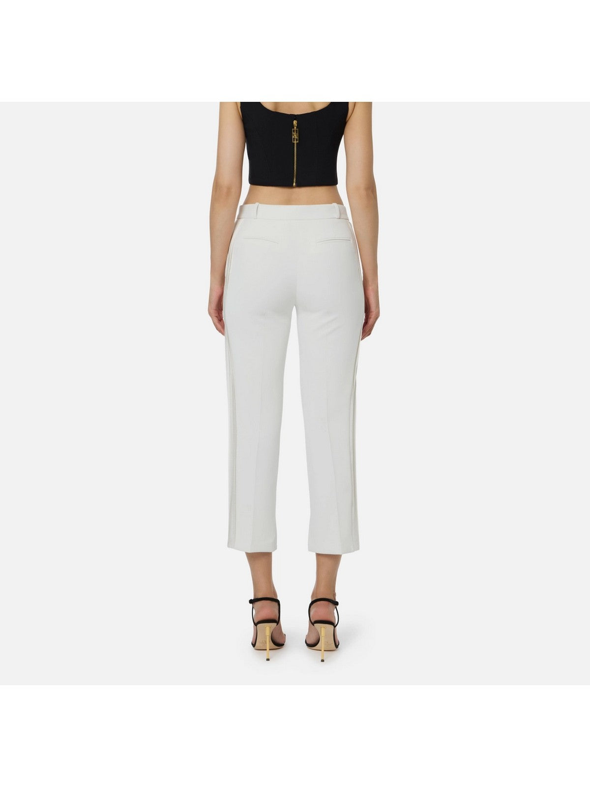 ELISABETTA FRANCHI Pantalone Donna  PA08856E2 360 Avorio gioboutiqueweb