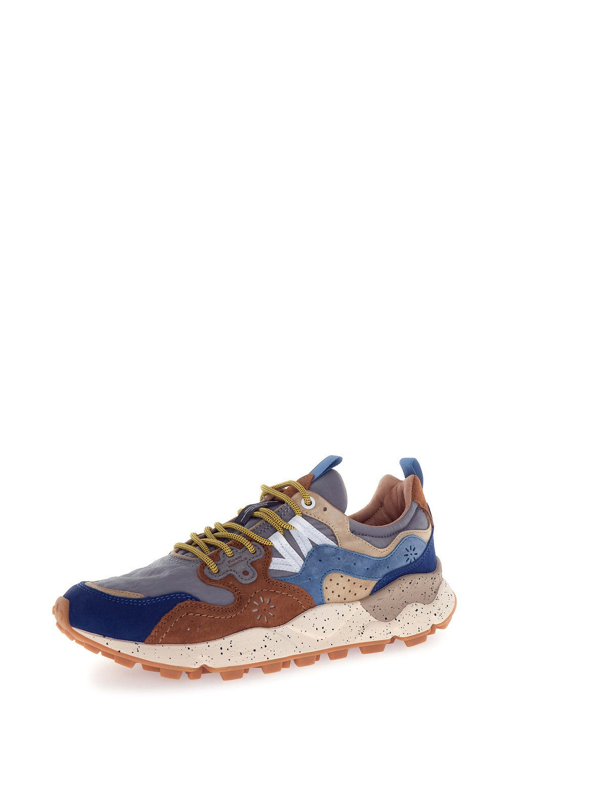 FLOWER MOUNTAIN Sneaker Uomo YAMANO 3 MAN 2017816-01-3D67 BROWN-DEEP PETROL-LIGHT BLUE