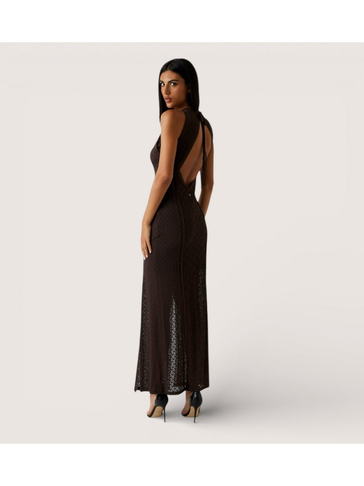 GUESS Abito Donna New Liza Dress W6GK16 K2953 JBLK Jet Black A996