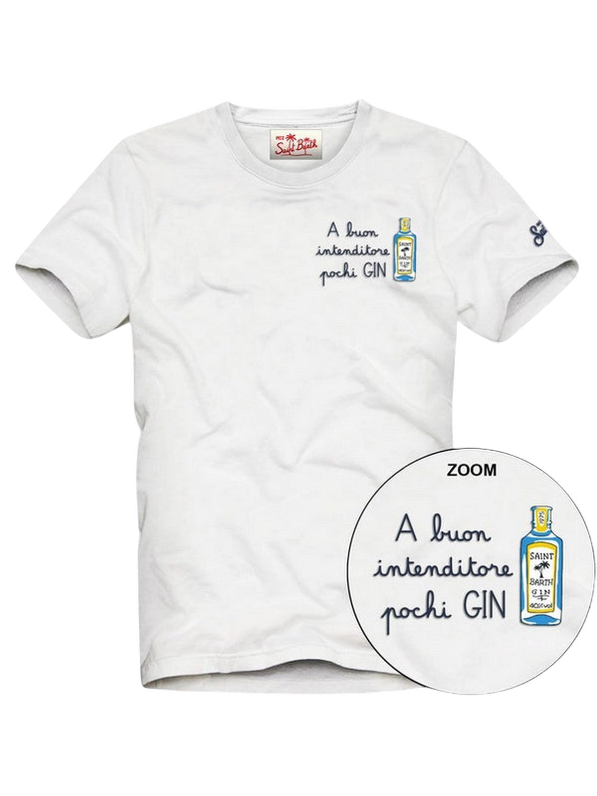 MC2 SAINT BARTH T-shirt Uomo  PORTOFINO 05272H INTENDITORE GIN 01N EMB