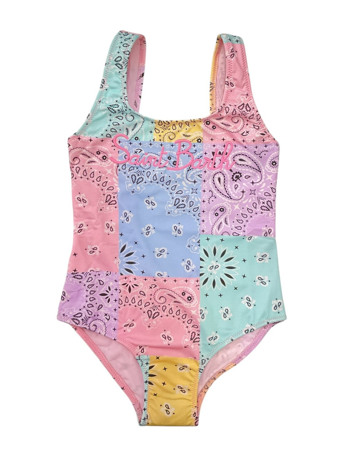 MC2 SAINT BARTH Costume da bagno Bambine e ragazze  CARA 03517L BANDANNA ROUND COLOR EMB